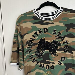 Urban Theka USA Camo U.S.P. T- Shirt Graphic Tee Large L Cotton
